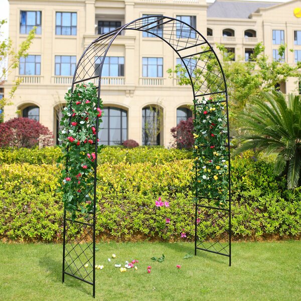 1. GO Garden Arched Steel Arbor & Reviews | Wayfair